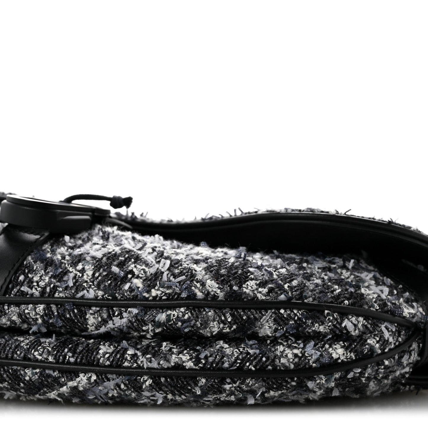 Tweed Saddle Bag Black Silver