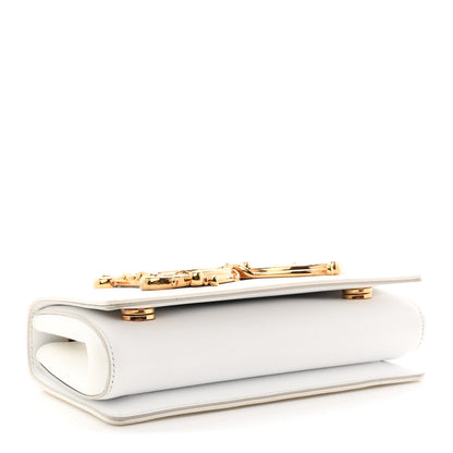 Calfskin DG Girls Phone Shoulder Bag White