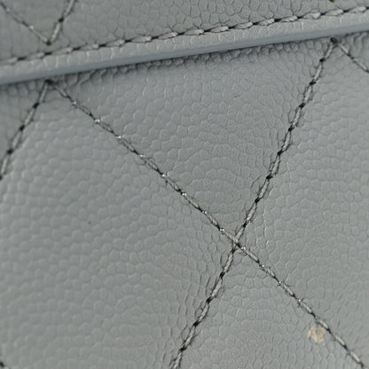 Caviar Quilted Shopping Tote Light Green