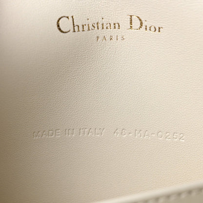 Lambskin Cannage Lady Dior Pouch Latte