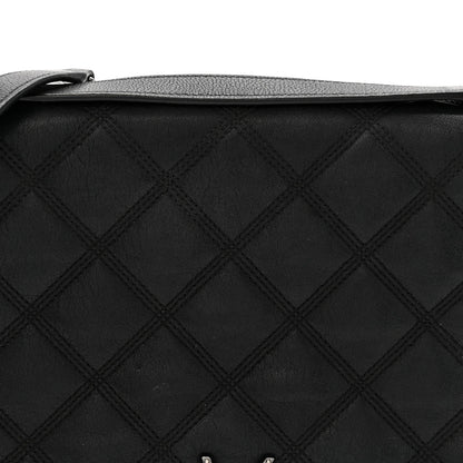 Lambskin Quilted Small Becky Chain Bag Black