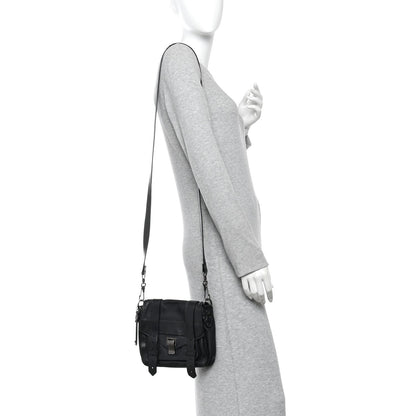Lambskin PS1 Pouch Messenger Black