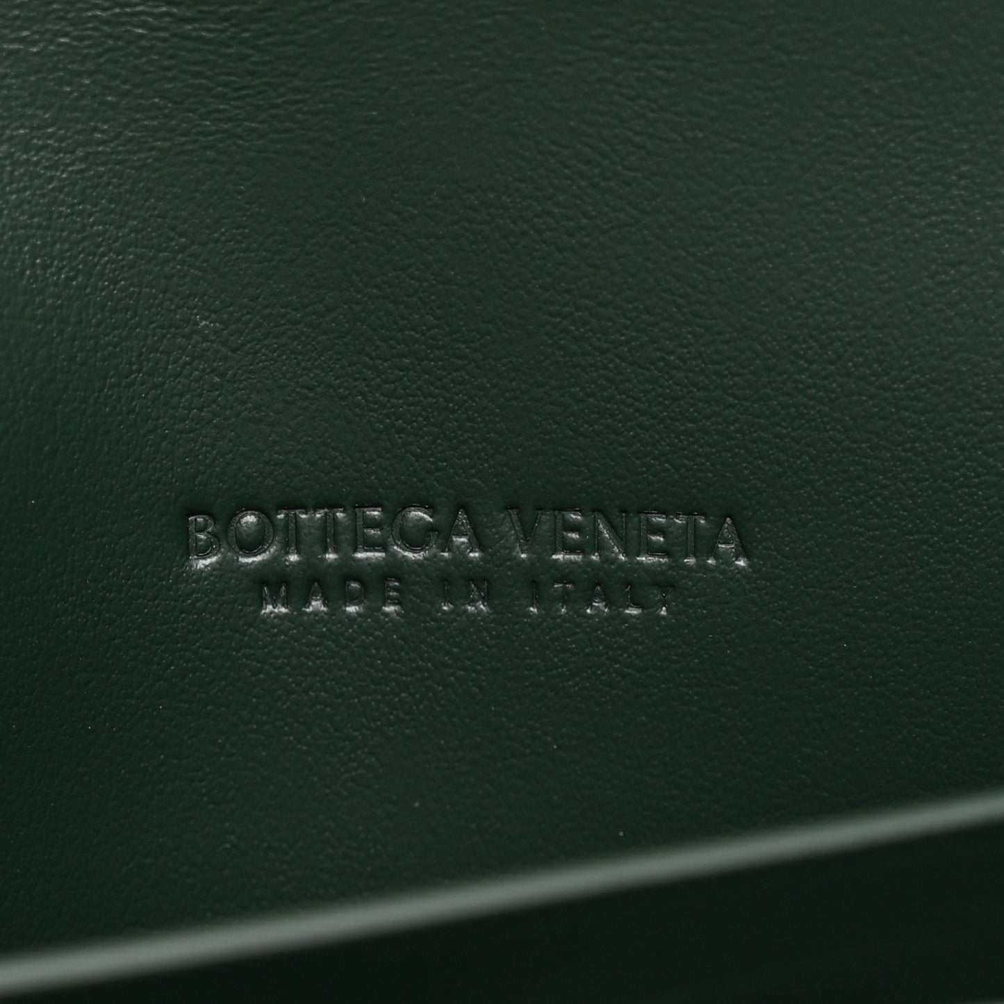 Nappa Intrecciato Long Andiamo Top Handle Clutch Emerald Green