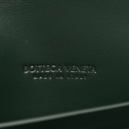 Nappa Intrecciato Long Andiamo Top Handle Clutch Emerald Green