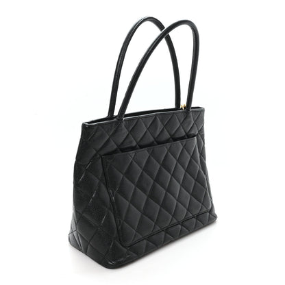 Caviar Quilted Medallion Tote