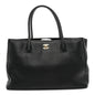 Calfskin Cerf Executive Shopper Tote Black