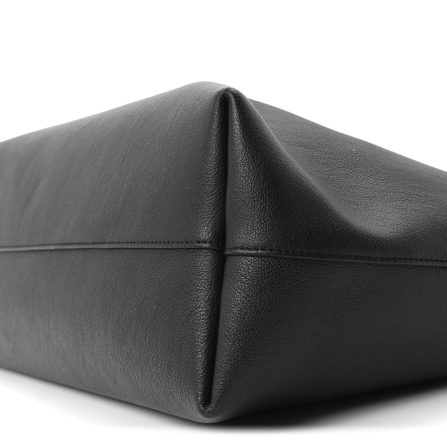 Calfskin Large Shopping Tote Black