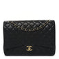 Caviar Quilted Maxi Double Flap Black
