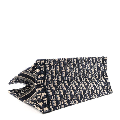 Oblique Medium Book Tote Blue Multicolor