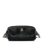 Snakeskin Waist Bag Black