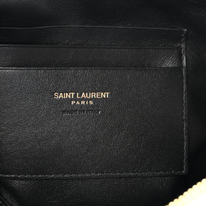 Lambskin Quilted Mini Camera Bag Crema Soft