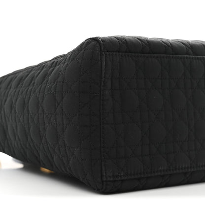 Nylon Cannage Large Lady Dior Black