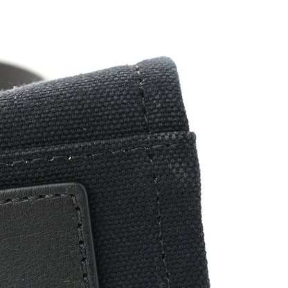 Canvas Studded Small Logo Tote Bag Black