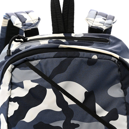 Nylon Camouflage Backpack Blue