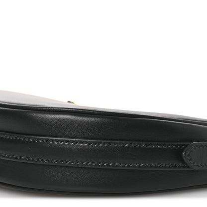 Soft Calfskin Mini Arque Shoulder Bag Black