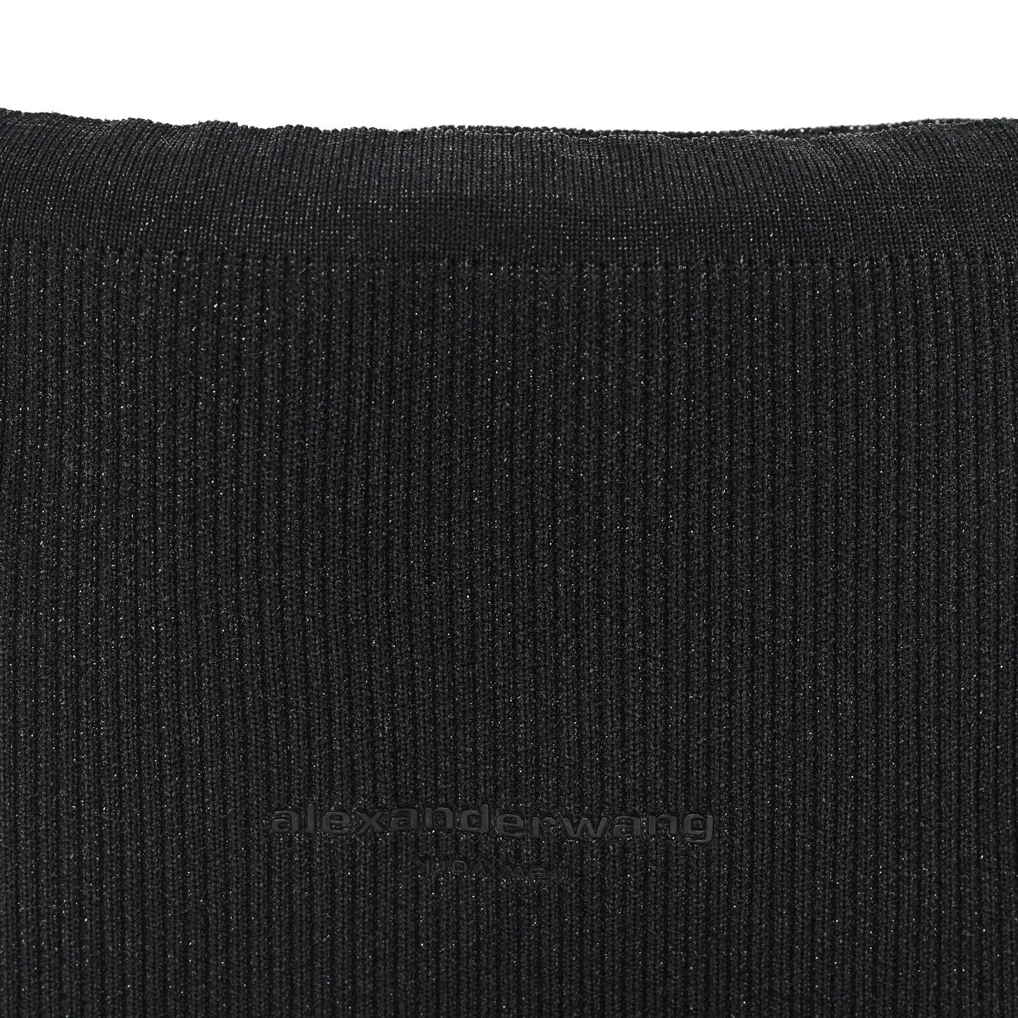 Ribbed Knit Small Ryan Bag Black