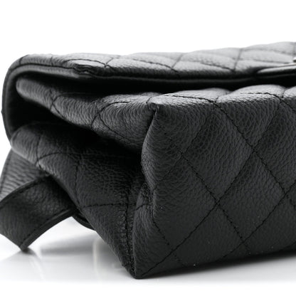 Grained Calfskin Quilted 2.55 Reissue Flap Belt Bag Clutch Black