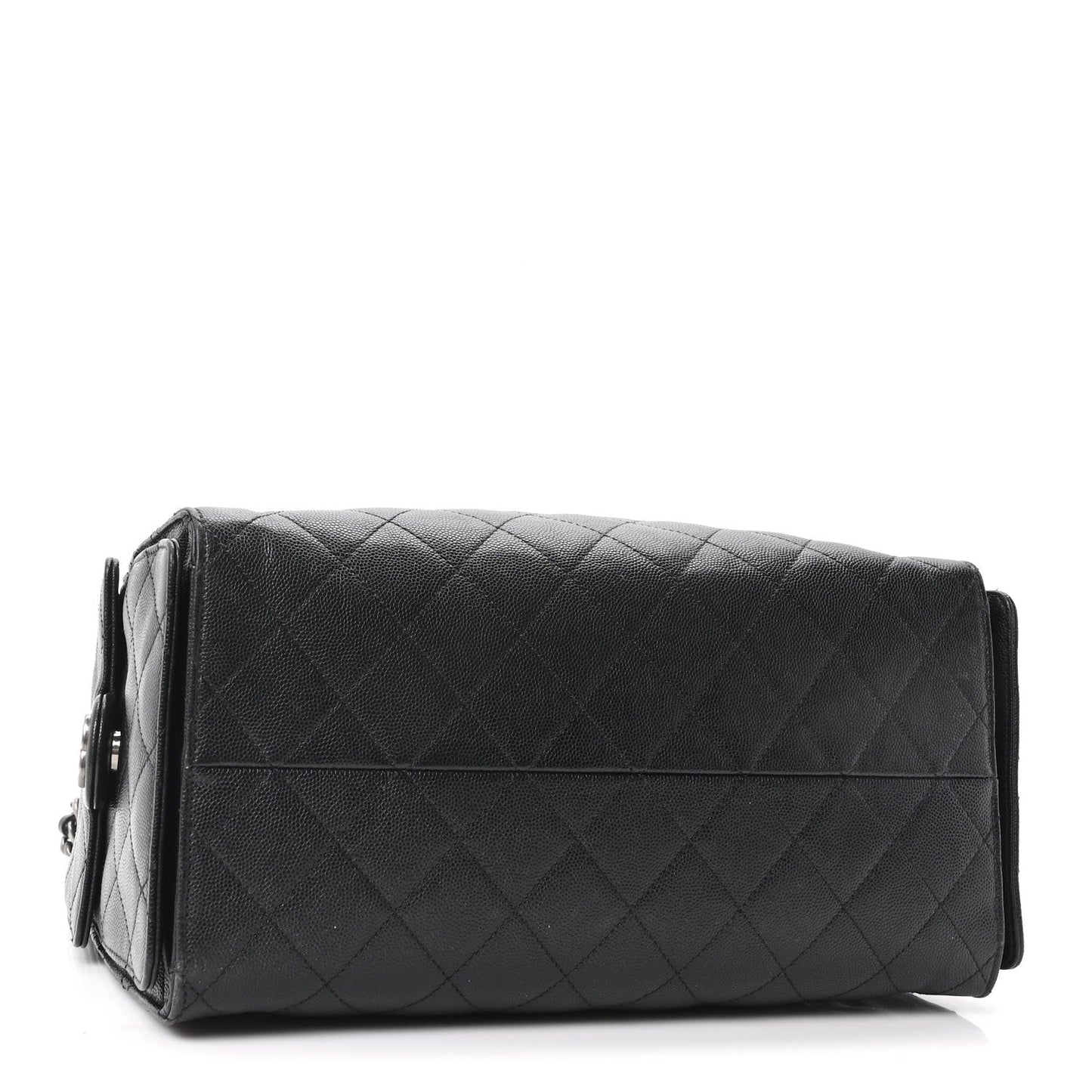 Caviar Quilted Medium Chanel 25 Handbag Black