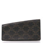 Triomphe Canvas Asymmetric Clutch Tan