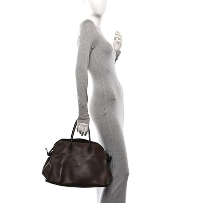 Polished Saddle Calfskin Soft Margaux 15 Chestnut
