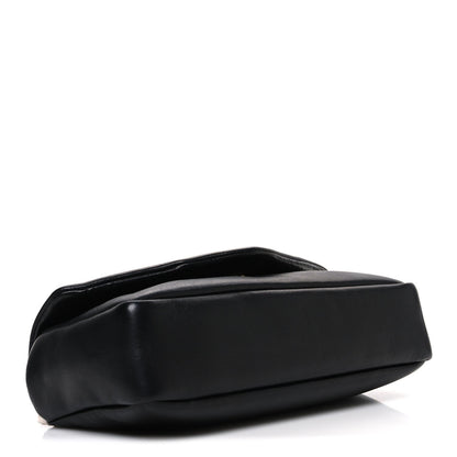 Plunged Lambskin Calypso Black