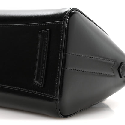 Shiny Lord Calfskin Mini Antigona Black