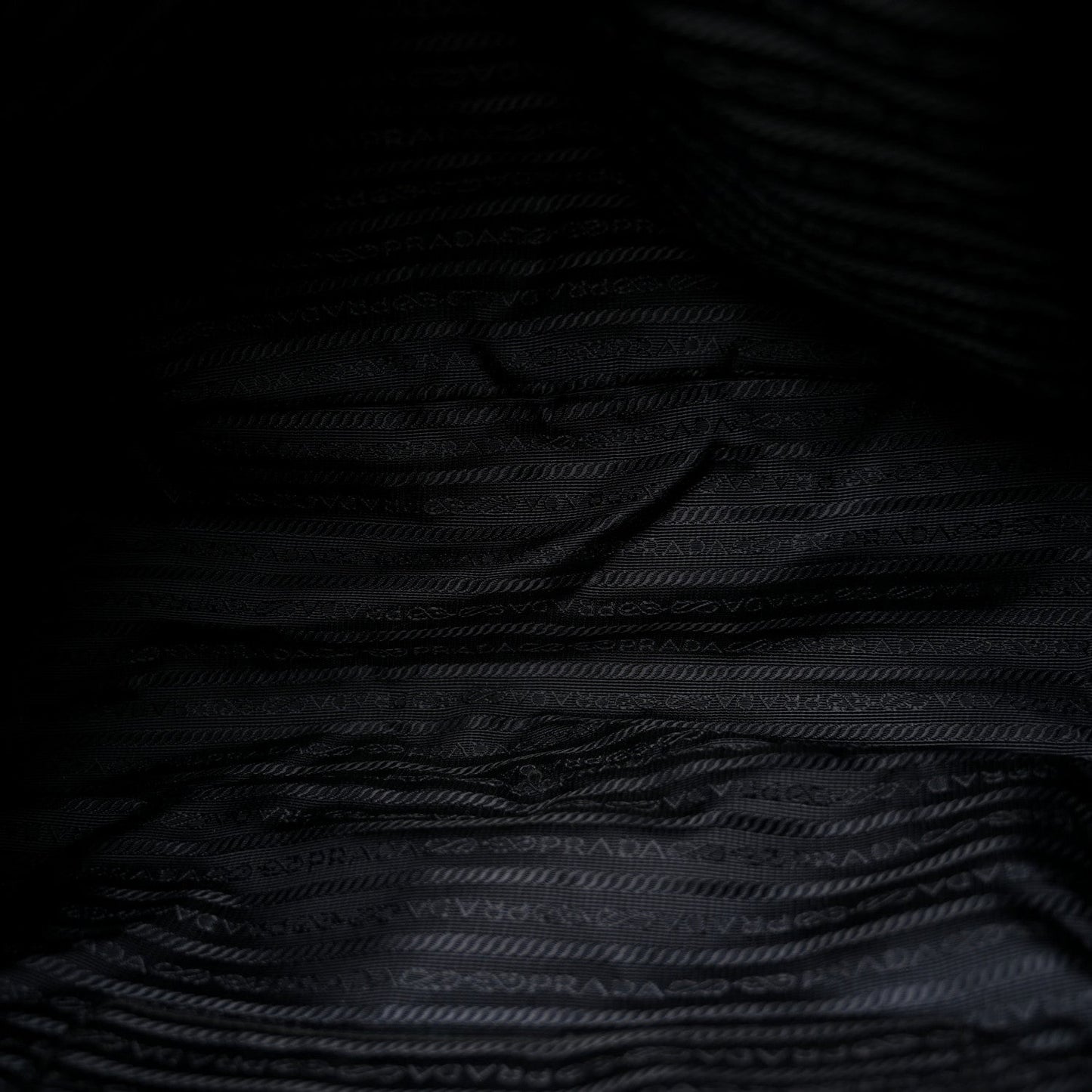 Saffiano Tessuto Nylon Shopping Tote Black