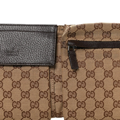 Monogram Web Belt Bag Dark Brown