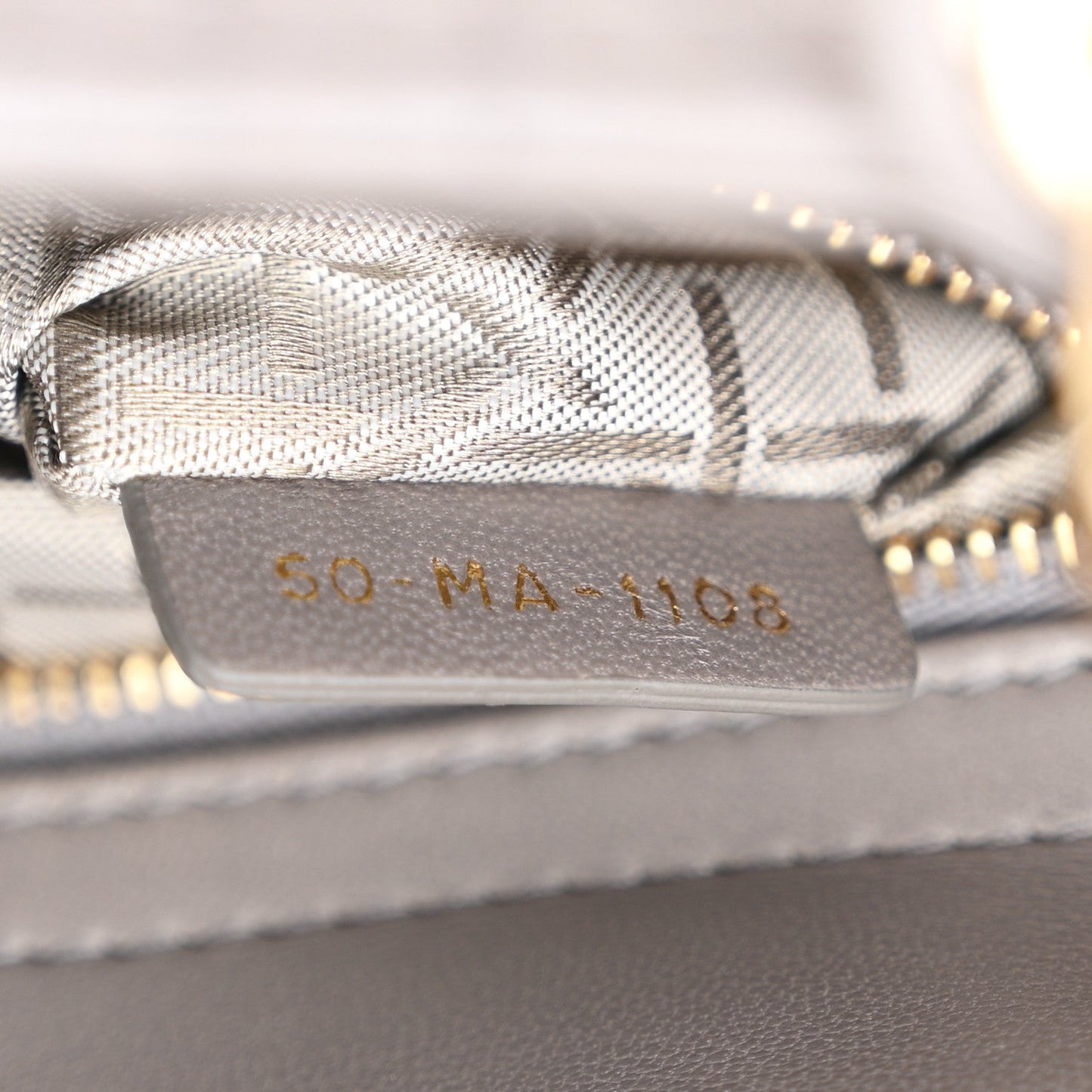Lambskin Cannage Small Lucky Badges My Lady Dior Grey