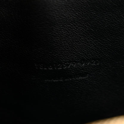 Grain De Poudre Matelasse Monogram Mini Lou Camera Bag Dark Natural
