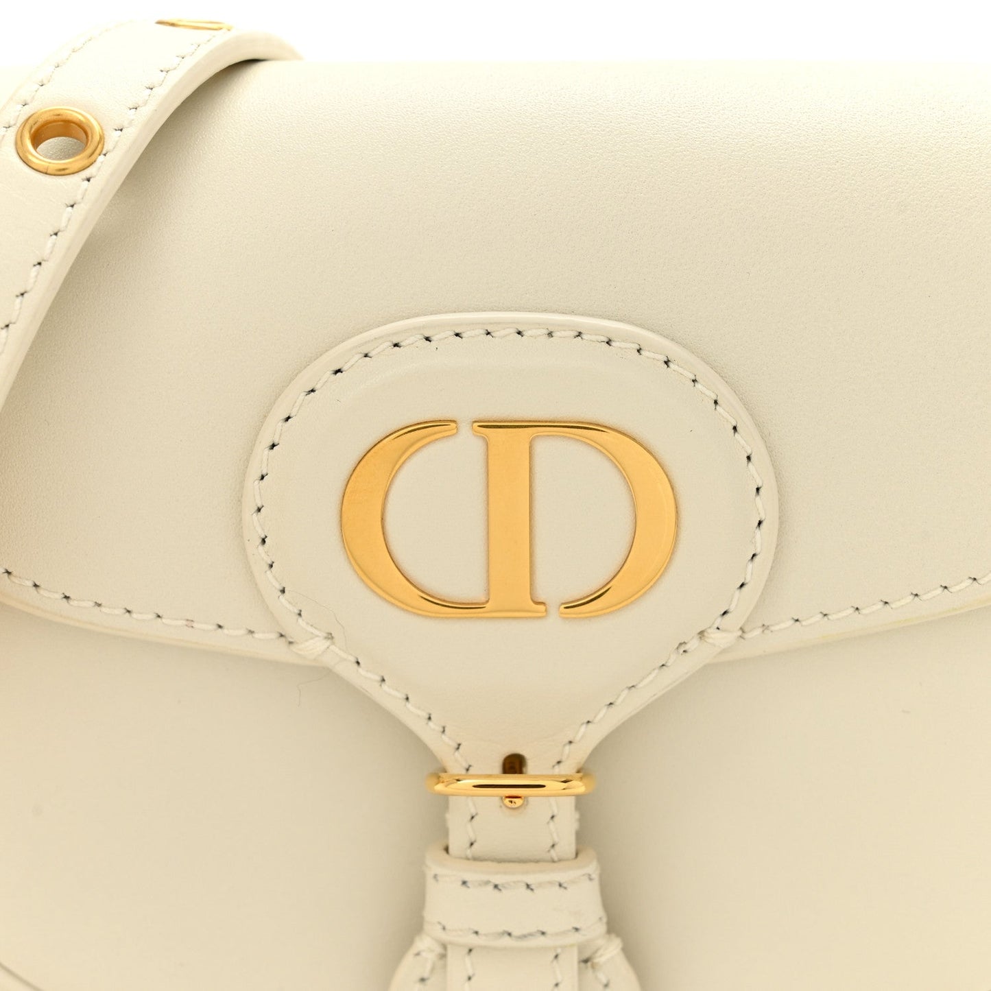 Box Calfskin Small Bobby Bag White