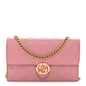 Guccissima Icon Chain Wallet Carmine Rose