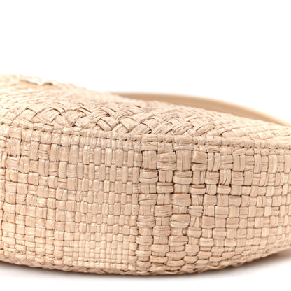 Raffia Other Shape With Chain Beige