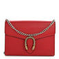 Calfskin Mini Dionysus Chain Wallet Hibiscus Red