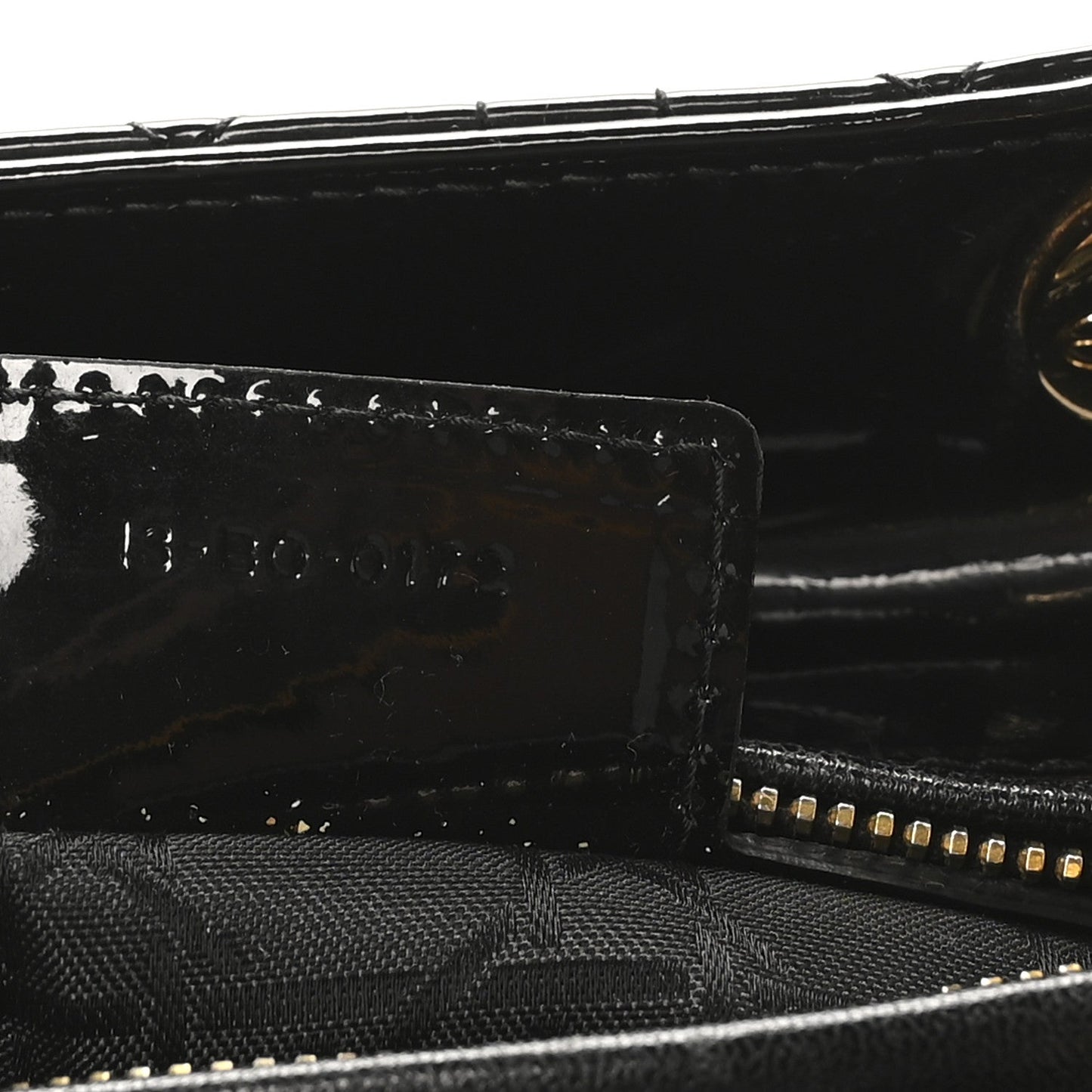 Patent Cannage Medium Lady Dior Black