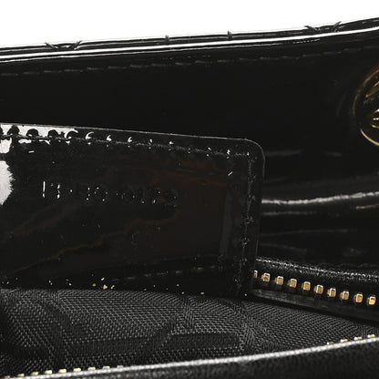 Patent Cannage Medium Lady Dior Black