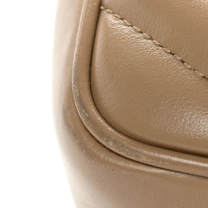 Calfskin Matelasse Monogram Lou Camera Bag Dark Beige