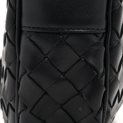 Calfskin Intrecciato Small Camera Bag Navy