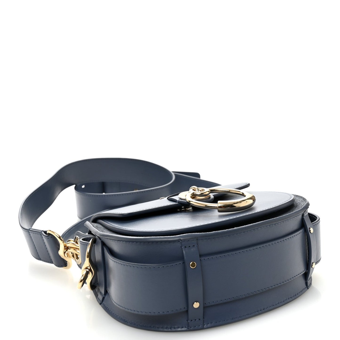 Calfskin Small Tess Bag Deep Ocean Blue