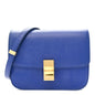 Box Calfskin Medium Classic Box Flap Bag Indigo