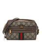 GG Supreme Monogram Web Mini Ophidia Shoulder Bag Brown