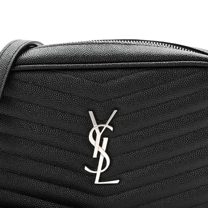 Grain De Poudre Matelasse Monogram Mini Lou Camera Bag Black
