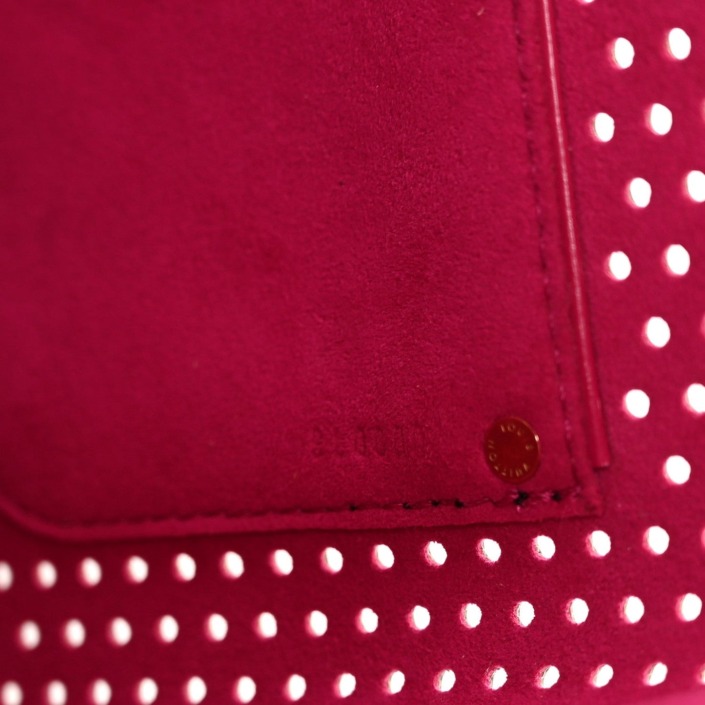 Monogram Perforated Speedy 30 Fuchsia