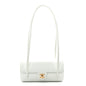 Shiny Caviar Preppy Coco Small Bowling Bag Light Blue