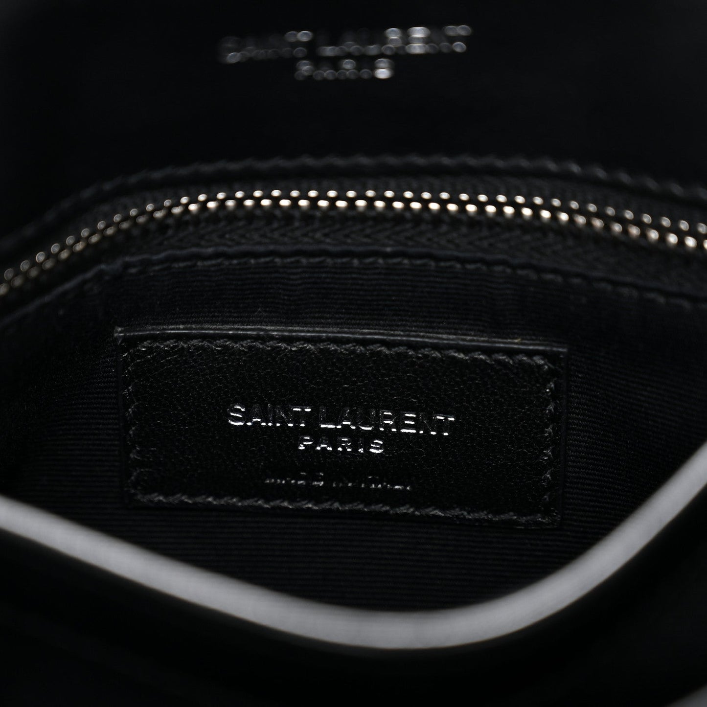 Calfskin Y Quilted Monogram Toy Loulou Crossbody Bag Black