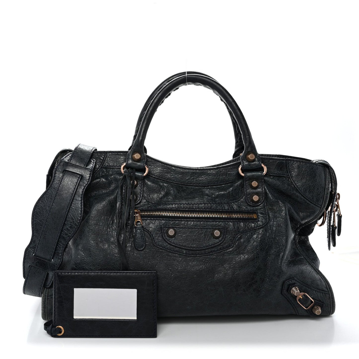 Agneau Giant 12 Rose Gold Hardware City Dark Night