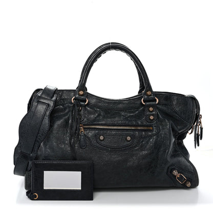 Agneau Giant 12 Rose Gold Hardware City Dark Night