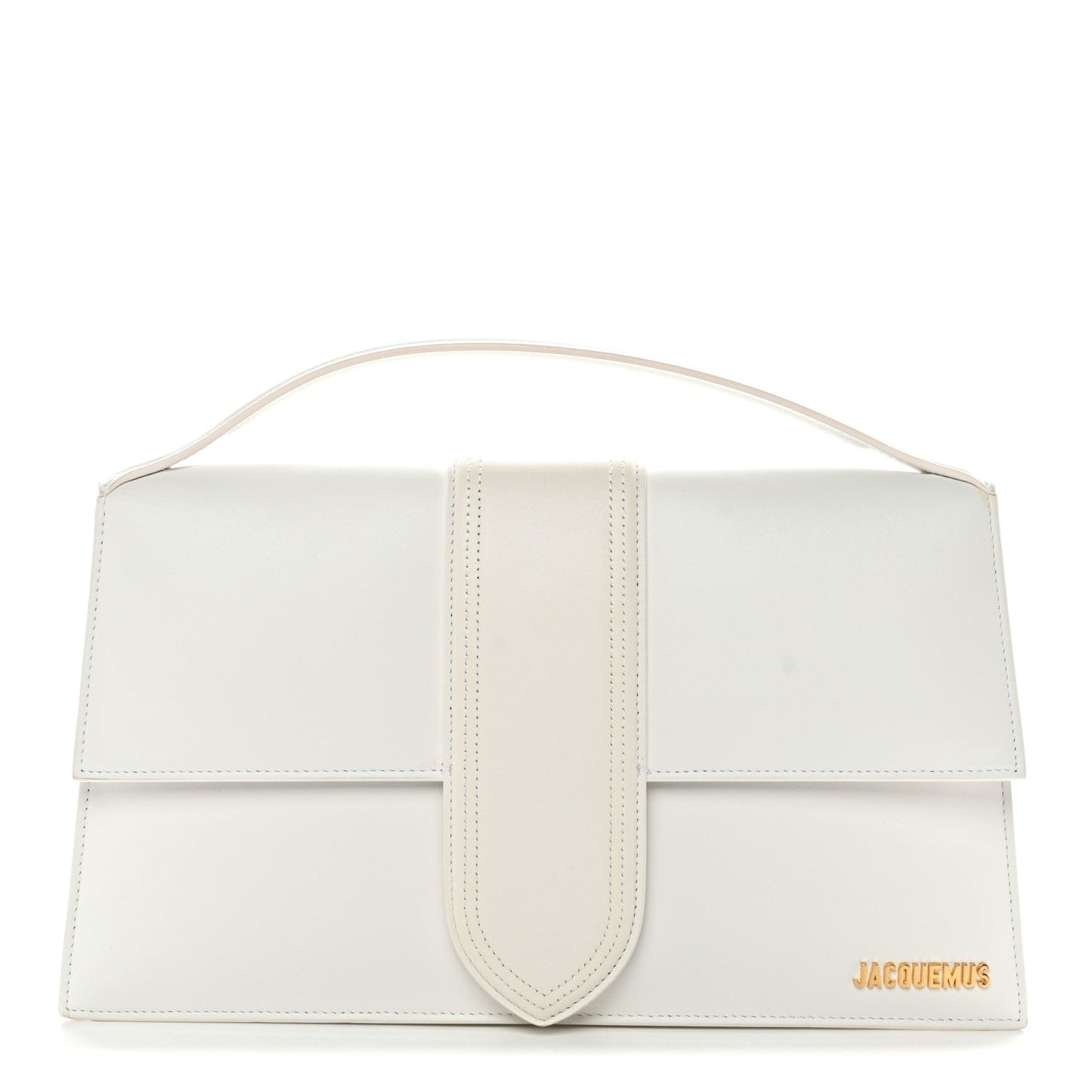 Smooth Calfskin Long Le Grand Bambino Clutch White