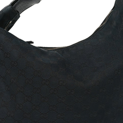Monogram Medium Horsebit Chain Hobo Black