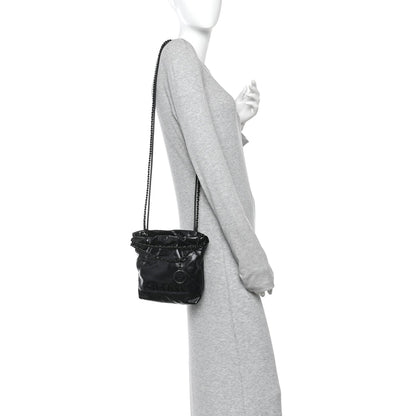 Shiny Calfskin Quilted Mini Chanel 22 So Black